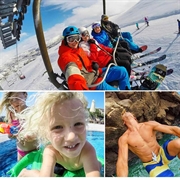 PULUZ PU55 Teleskopisk selfiestang til GoPro- og DJI-actionkameraer - 20-97cm