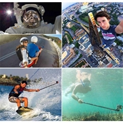 PULUZ PU55 Teleskopisk selfiestang til GoPro- og DJI-actionkameraer - 20-97cm