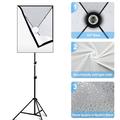 PULUZ Fotolys Stativ+50x70cm Fotostudio Softbox+E27 LED Pære - EU-stik
