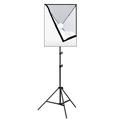 PULUZ Fotolys Stativ+50x70cm Fotostudio Softbox+E27 LED Pære - EU-stik