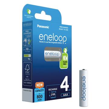 Panasonic Eneloop Pro BK-4MCDE/4BE Genopladelige AAA-batterier 800mAh - 4 stk.