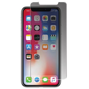 Panzer Premium iPhone X / iPhone XS Privacy Hærdet Glas (Open Box - Fantastisk stand) - 2-Way