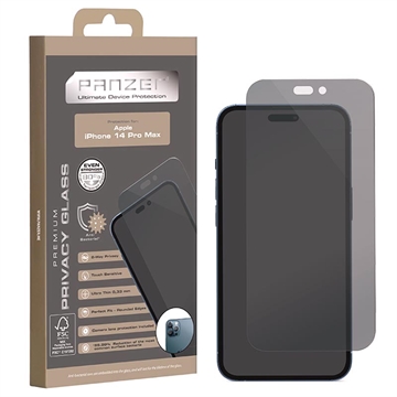 Panzer Premium Full-Fit Privacy iPhone 14 Pro Max Hærdet Glas