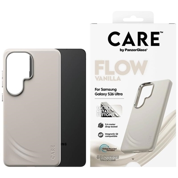 Samsung Galaxy S26 PanzerGlass Care Feature Flow Cover - MagSafe-kompatibel - Vanilje