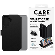 Samsung Galaxy A57 PanzerGlass Care Feature Pung etui med stativ - Sort