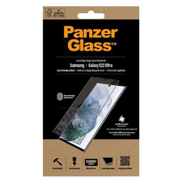 PanzerGlass CF AntiBacterial Samsung Galaxy S22 Ultra 5G Hærdet Glas
