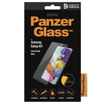 PanzerGlass Case Friendly Samsung Galaxy A51 Hærdet glas - Sort