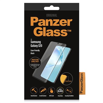PanzerGlass Case Friendly Samsung Galaxy S20 Hærdet glas - Sort