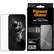 iPhone 17 Pro Max PanzerGlass Ceramic II Protection Ultra-Wide Fit EasyAligner Skærmbeskyttelse Hærdet Glas - 9H - Sort kant