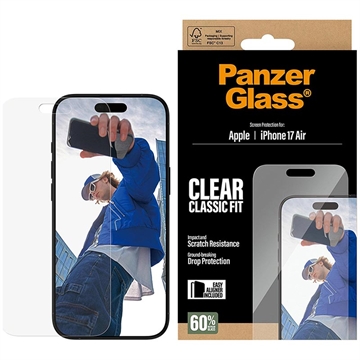 iPhone Air PanzerGlass Classic Fit EasyAligner Skærmbeskyttelse Hærdet Glas - 9H