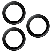 iPhone 17 Pro/17 Pro Max/16 Pro/16 Pro Max PanzerGlass Hoops Kameralinsebeskytter - Sort