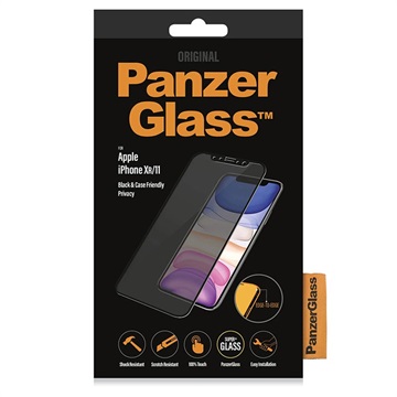 PanzerGlass Privacy CF iPhone XR / iPhone 11 Hærdet glas - Sort