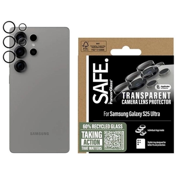 Samsung Galaxy S25 Ultra PanzerGlass Safe Kameralinsebeskytter - Gennemsigtig