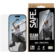 iPhone 17/16 Pro PanzerGlass Safe Ultra-Wide Fit Skærmbeskyttelse Hærdet Glas - 9H - Klar