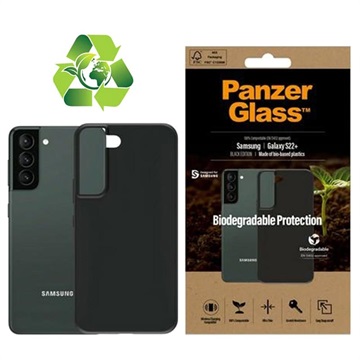 PanzerGlass Samsung Galaxy S22+ 5G Biologisk Nedbrydeligt Cover - Sort