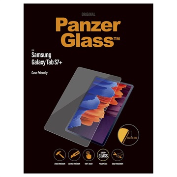 PanzerGlass Case Friendly Samsung Galaxy Tab S7+/S8+ Hærdet glas (Open Box - Fantastisk stand) - Klar