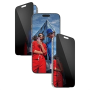 iPhone 17 Pro Max PanzerGlass Ultra-Wide Fit EasyAligner 2-Way Privacy Skærmbeskyttelse Hærdet Glas - 9H - Sort kant
