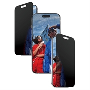 iPhone Air PanzerGlass Ultra-Wide Fit EasyAligner 2-Way Privacy Skærmbeskyttelse Hærdet Glas - 9H - Sort kant