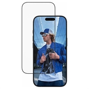 iPhone 17/16 Pro PanzerGlass Ultra-Wide Fit EasyAligner Skærmbeskyttelse Hærdet Glas - Sort kant