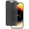 iPhone 14 Pro PanzerGlass Ultra-Wide Fit Privacy EasyAligner Hærdet Glas - Sort Kant