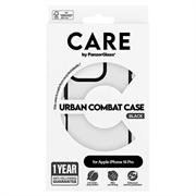 iPhone 16 Pro PanzerGlass Care Urban Combat Cover - Sort / Gennemsigtig
