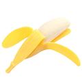 Kuorittava banan-dumpling squishy legetøj til børn og voksne - gul