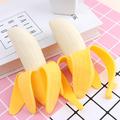Kuorittava banan-dumpling squishy legetøj til børn og voksne - gul