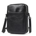 Telefon-taljevogn – Aftagelig skulderrem/kompakt crossbody-taske – Sort