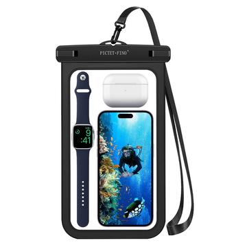 Pictet.Fino RH19 XL Universal vandtæt etui 10" - Sort