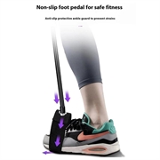 Fitness Bar med Resistance Bands - 91cm - Sort