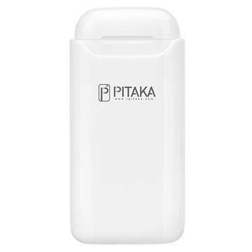 Pitaka AirPal Essential AirPods / AirPods 2 Opladningsetui - 1200mAh - Hvid