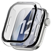 Apple Watch Series 12 Plastikcover med Skærmbeskyttelse Hærdet Glas - 47mm - Klar