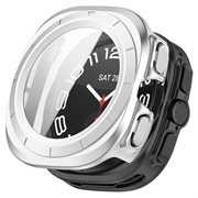 Samsung Galaxy Watch Ultra2 Plastikcover med Skærmbeskyttelse Hærdet Glas - 47mm - Mat sølv