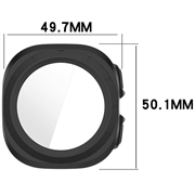 Samsung Galaxy Watch Ultra2 Plastikcover med Skærmbeskyttelse Hærdet Glas - 47mm - Mat sølv