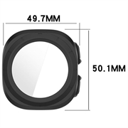 Samsung Galaxy Watch Ultra2 Plastikcover med Skærmbeskyttelse Hærdet Glas - 47mm - Mat stjernelys