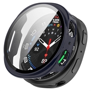 Samsung Galaxy Watch9 Plastikcover med Skærmbeskyttelse Hærdet Glas - 44mm - Blå
