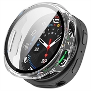 Samsung Galaxy Watch9 Plastikcover med Skærmbeskyttelse Hærdet Glas - 44mm - Klar