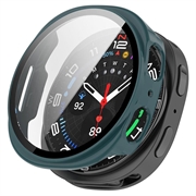 Samsung Galaxy Watch9 Plastikcover med Skærmbeskyttelse Hærdet Glas - 44mm - Grøn