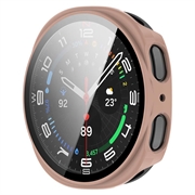Samsung Galaxy Watch9 Plastikcover med Skærmbeskyttelse Hærdet Glas - 44mm - Pink
