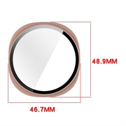 Samsung Galaxy Watch9 Plastikcover med Skærmbeskyttelse Hærdet Glas - 44mm - Pink