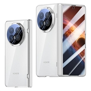 Honor Magic V6 Plastikcover med ydre hærdet glasskærmbeskytter - Sølv
