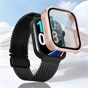 Huawei Watch Fit 5 Plastikcover med Skærmbeskyttelse Hærdet Glas - Pink