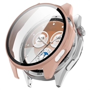 Huawei Watch GT 6 Plastikcover med Skærmbeskyttelse Hærdet Glas - 46mm - Pink