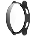Samsung Galaxy Watch6 Plastikcover med Skærmbeskyttelse Hærdet Glas - 40mm - Sort