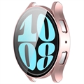 Samsung Galaxy Watch6 Plastikcover med Skærmbeskyttelse Hærdet Glas - 40mm - Rødguld
