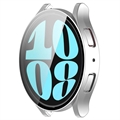 Samsung Galaxy Watch6 Plastikcover med Skærmbeskyttelse Hærdet Glas - 44mm - Sølv