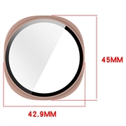 Samsung Galaxy Watch9 Plastikcover med Skærmbeskyttelse Hærdet Glas - 40mm - Pink