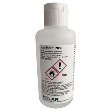 Polar Antibakteriel Håndrensende Gel - 70% Ethanol - 100ml