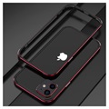 Polar Lights Style iPhone 12 Mini Metal Bumper - Sort / Rød