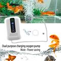 Bærbar luftpumpe / fiskeaerator til akvarium - 1500mAh